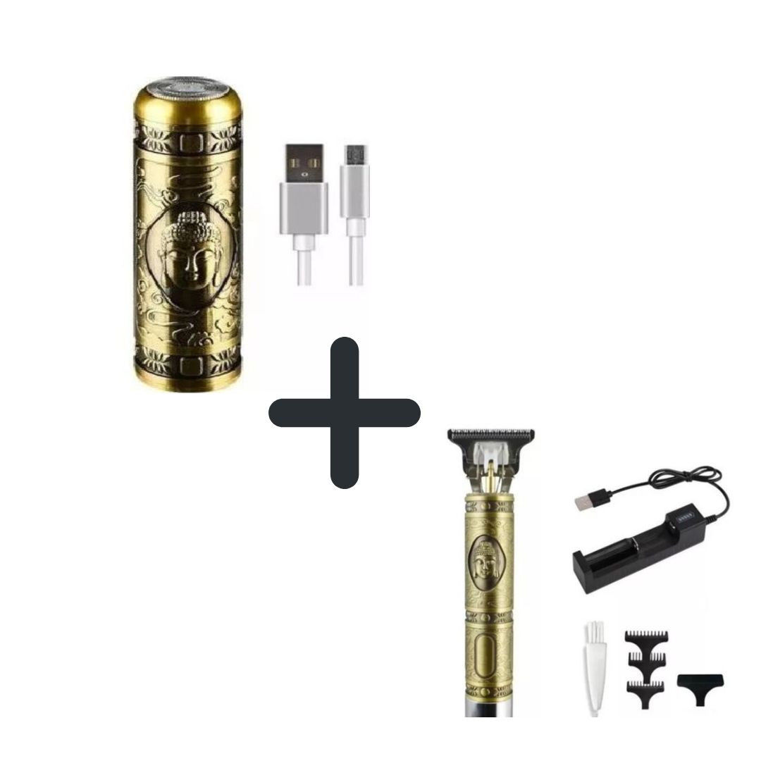 Combo mini afeitadora y patillera